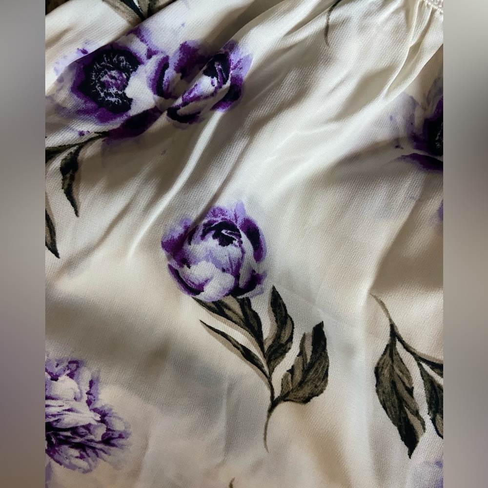 Rue 21 floral Romper off the shoulder dress- Formal - Picture 5 of 8